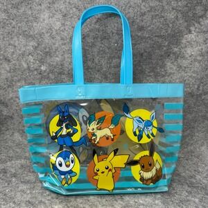 Softbank Pokemon Pikachu Piplup vinyl bag RARE Japan Exclusive Y!mobile Clear